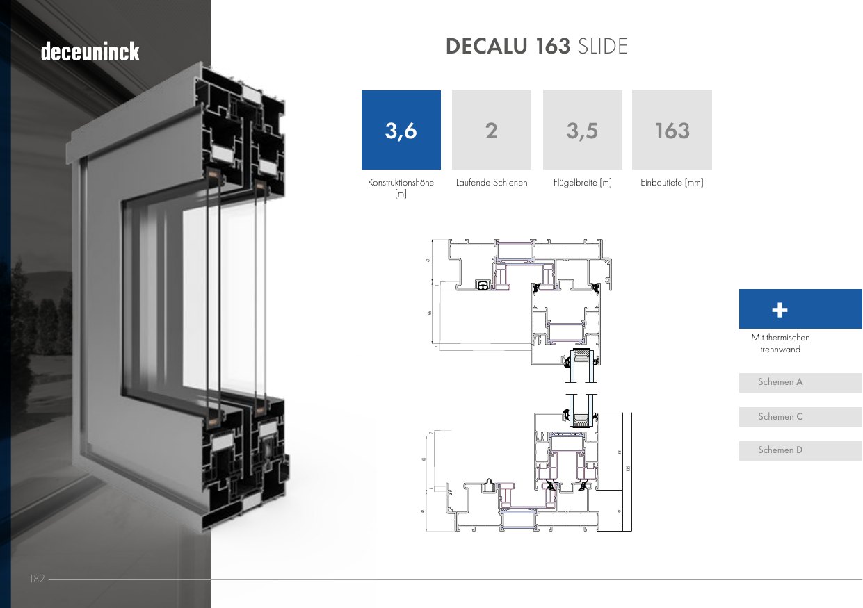 Decalu 163 Slide – Abbildung aus dem Produktkatalog