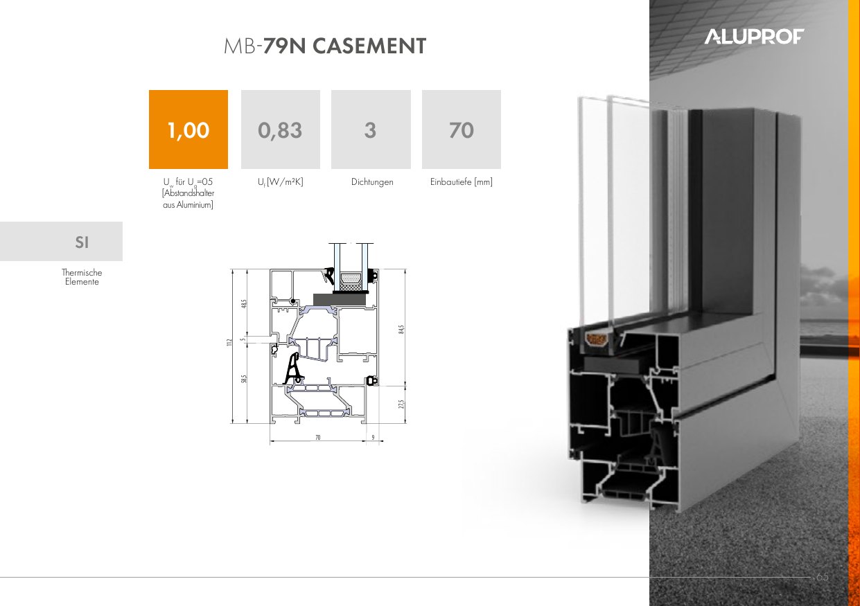MB-79N Casement – Abbildung aus dem Produktkatalog