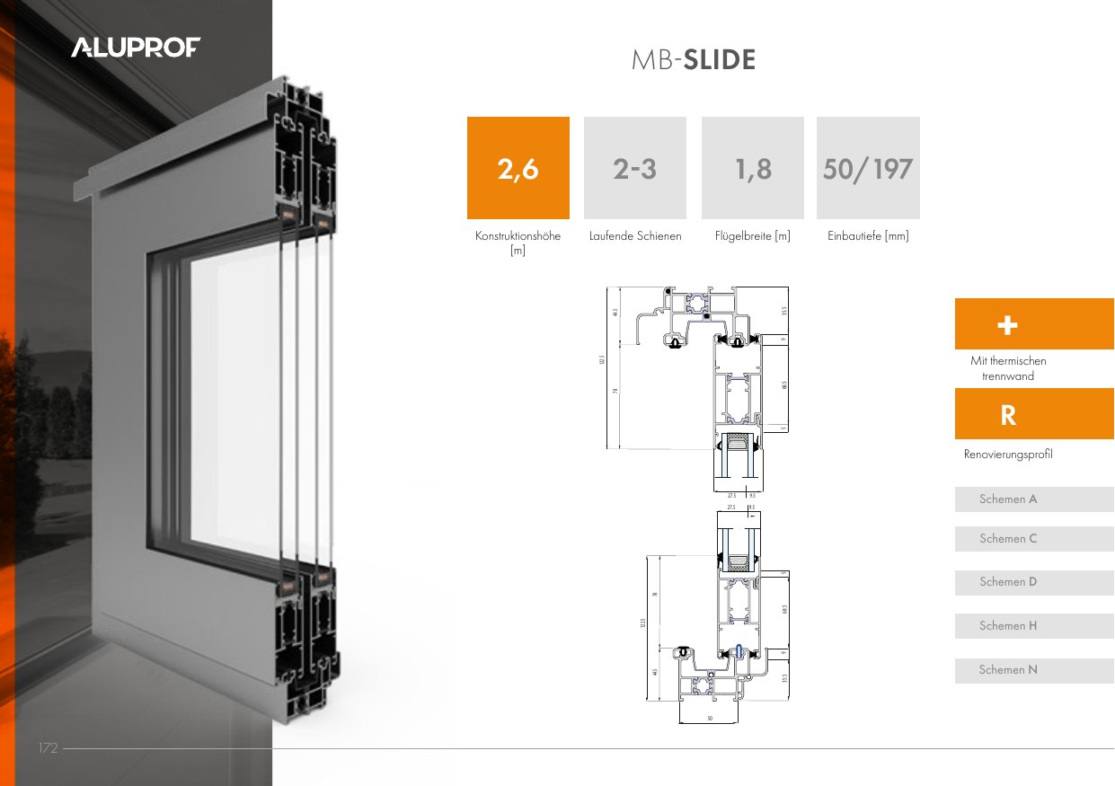 MB-Slide – Abbildung aus dem Produktkatalog