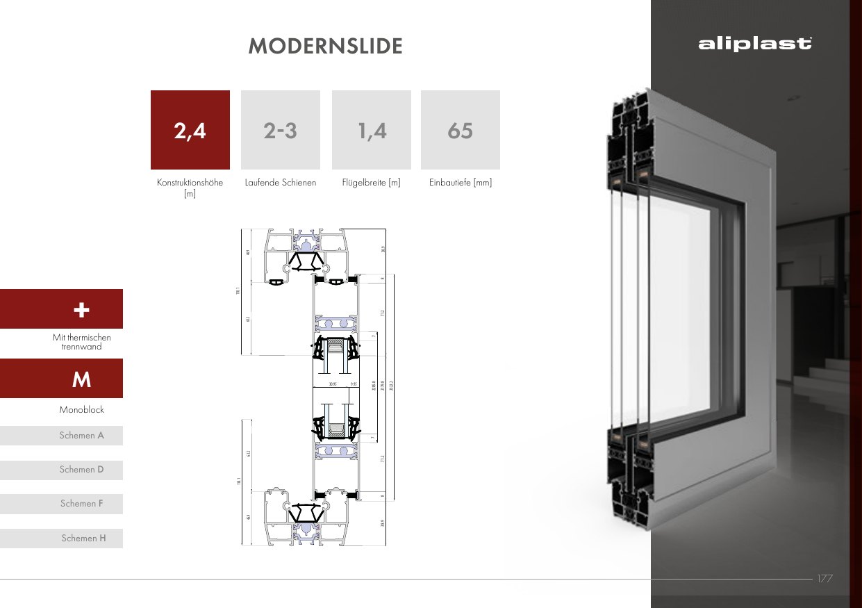 Modernslide – Abbildung aus dem Produktkatalog