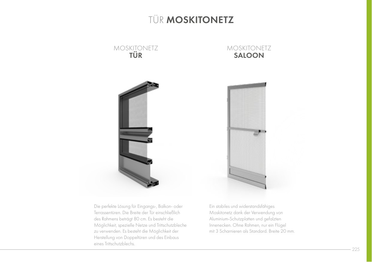Tür-Moskitonetz – Abbildung aus dem Produktkatalog