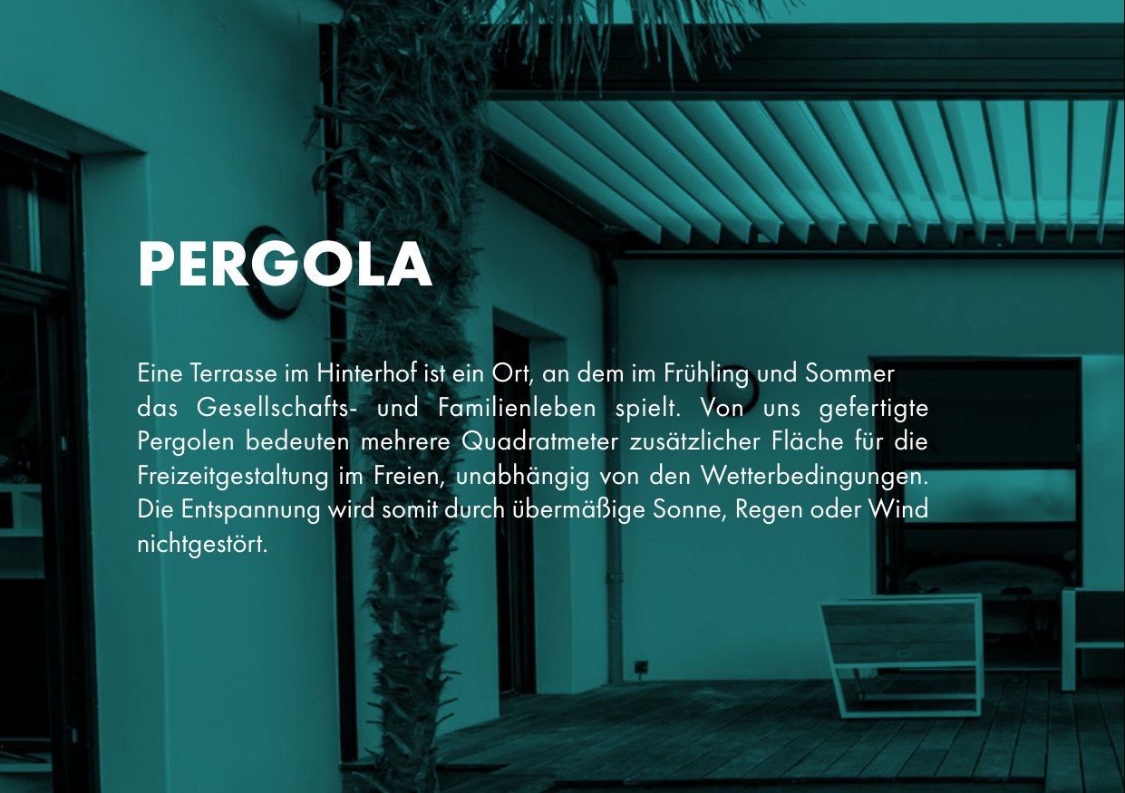 Wintergarten – Abbildung aus dem Produktkatalog